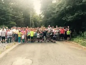 A large outdoor gathering of the Heart Coherence Collaborative community