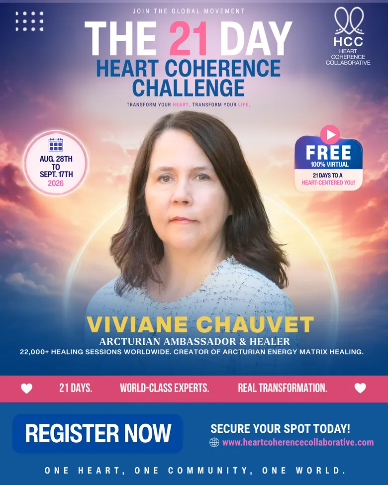 Official challenge flyer for Viviane Chauvet, Arcturian Ambassador & Healer
